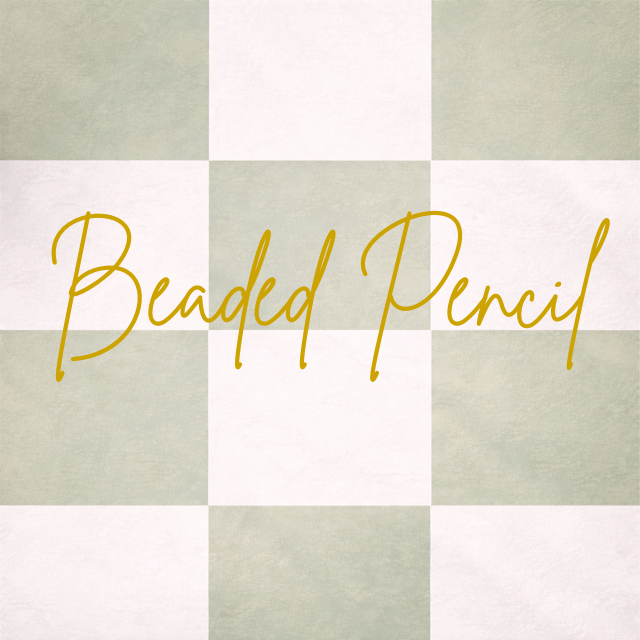 Beaded pencil