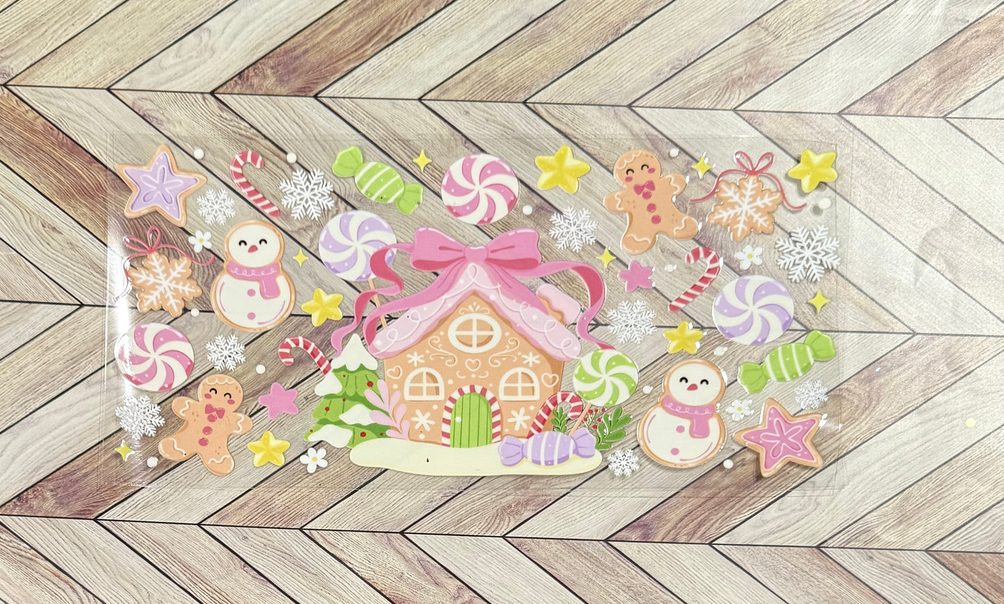 Pink gingerbread