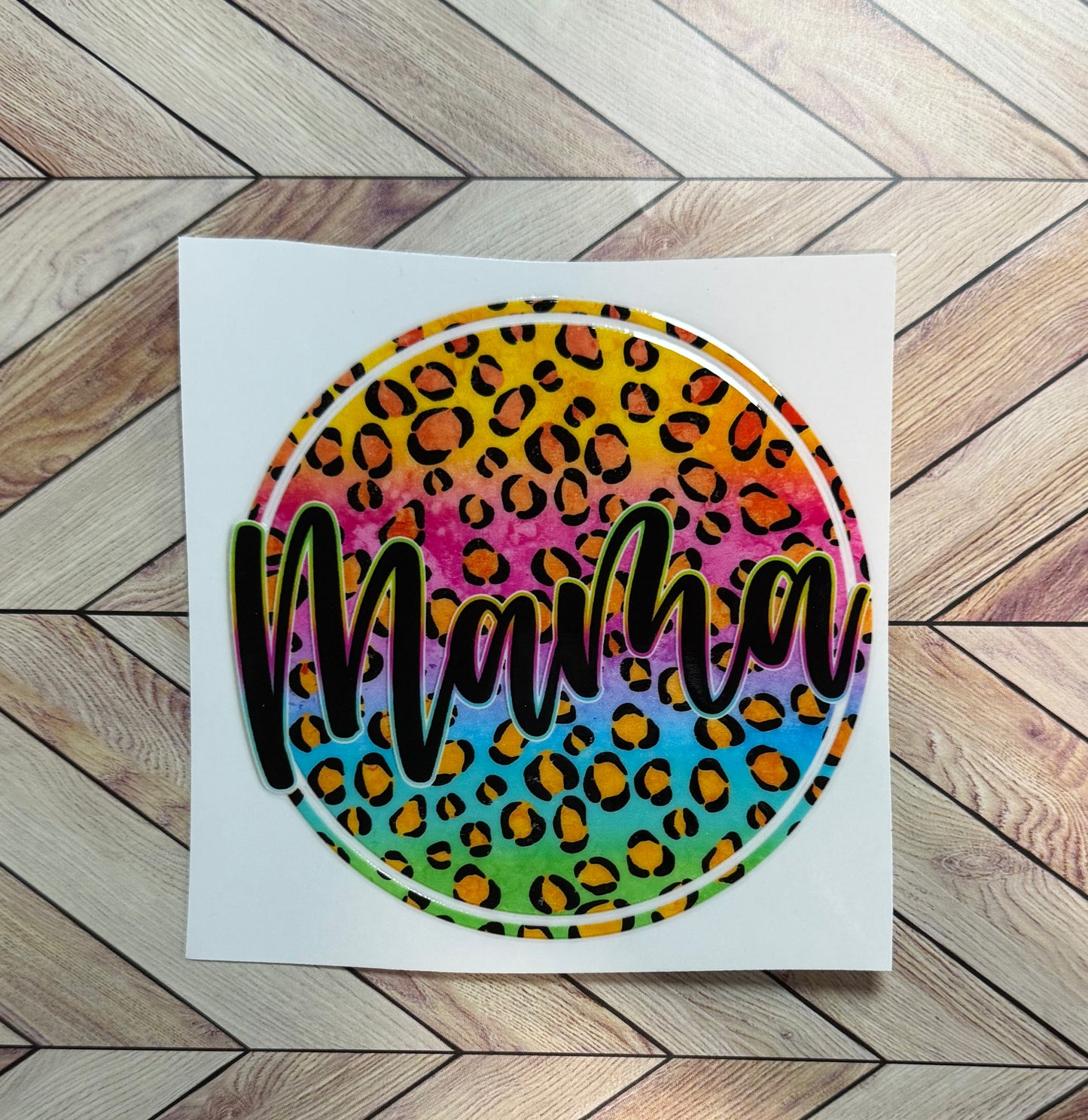 Mama leopard ombré