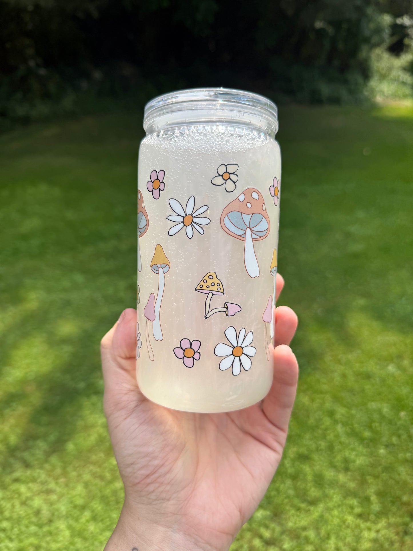 Retro mushies 16oz acrylic