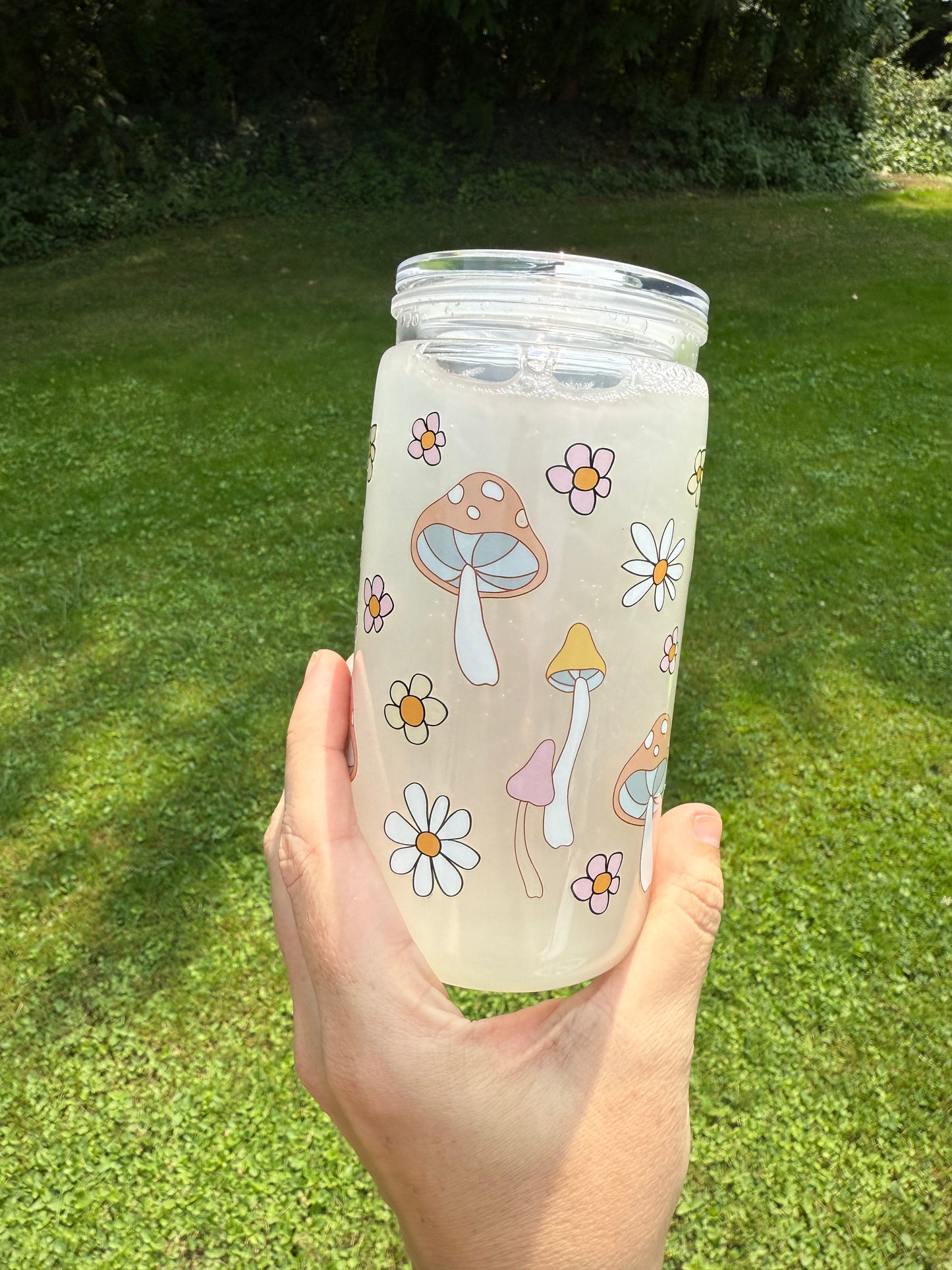 Retro mushies 16oz acrylic