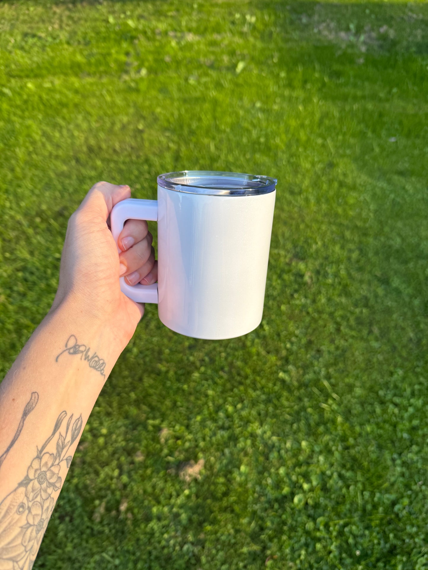 10oz stainless steel coffee mug