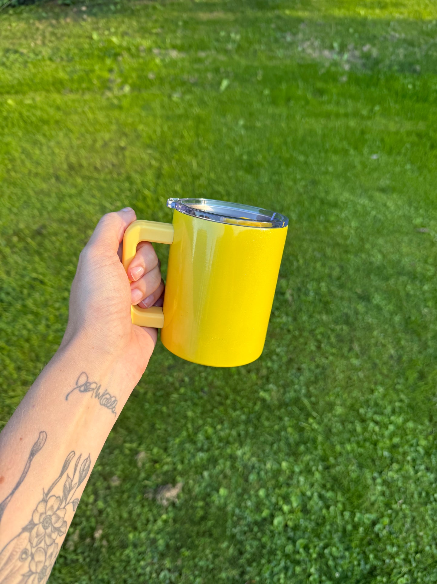 10oz stainless steel coffee mug
