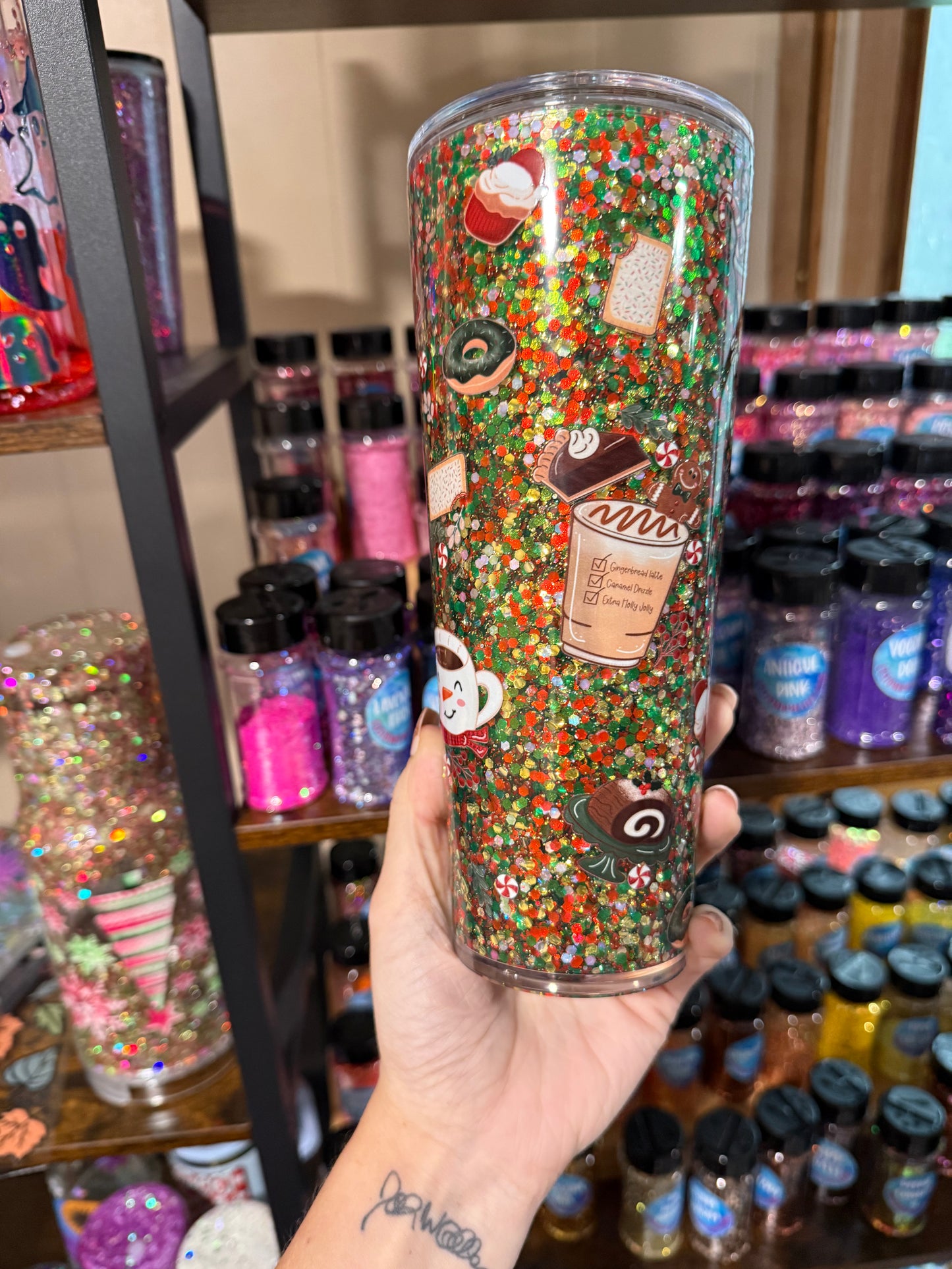 24oz acrylic Christmas