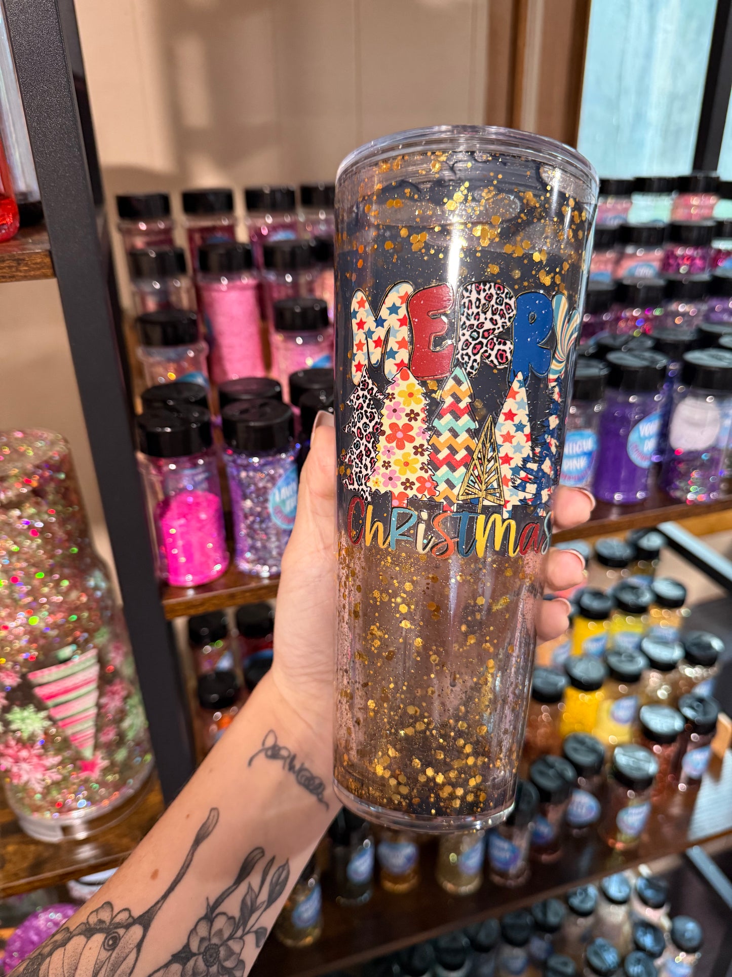 24oz acrylic blue lava