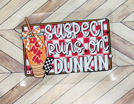 Suspect runs on Dunkin