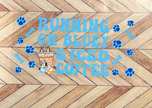 Bluey and iced coffee