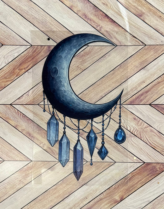 Blue moon and crystals