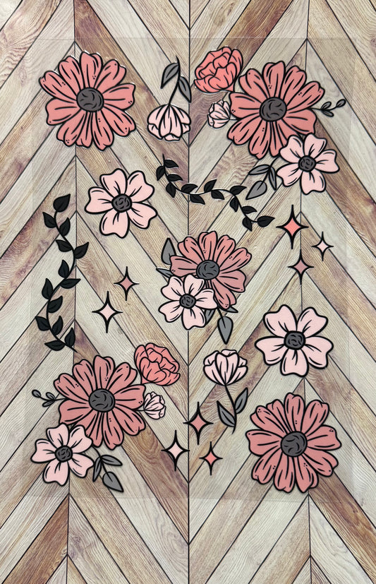 Element sheet - pink florals