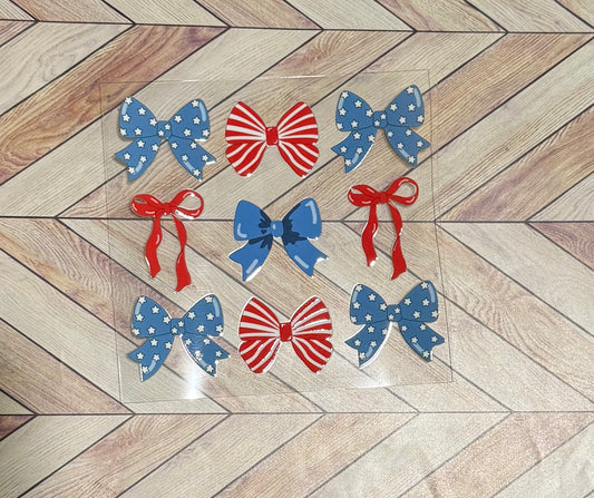 Patriotic bow collage