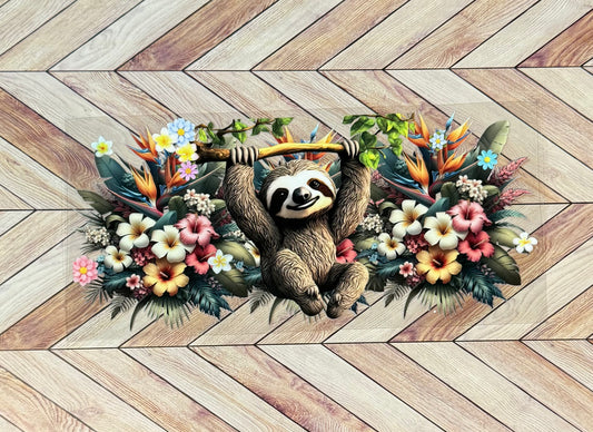 Hanging sloth