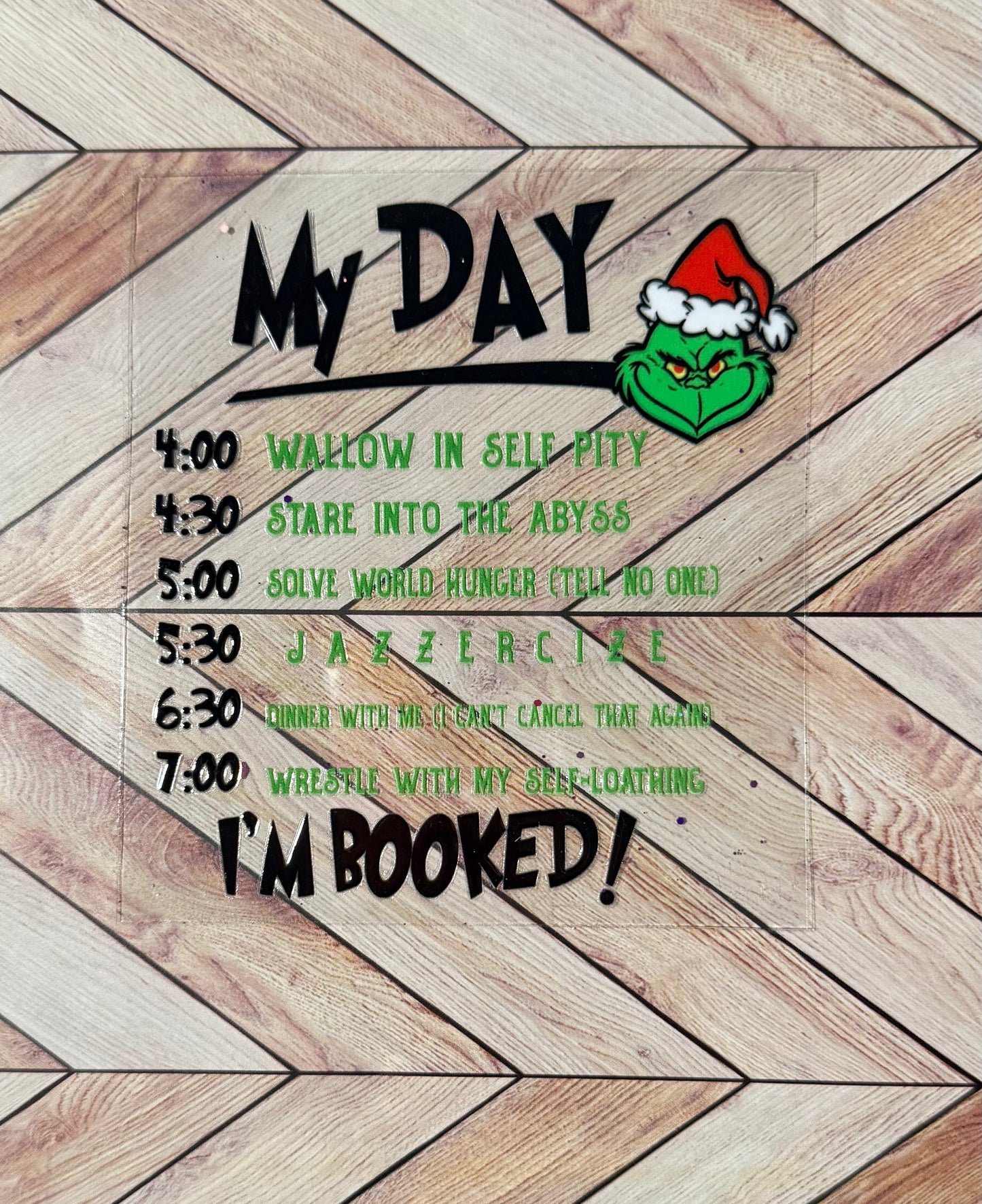 I’m booked