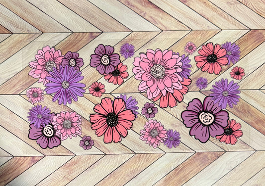 Pink and purple florals