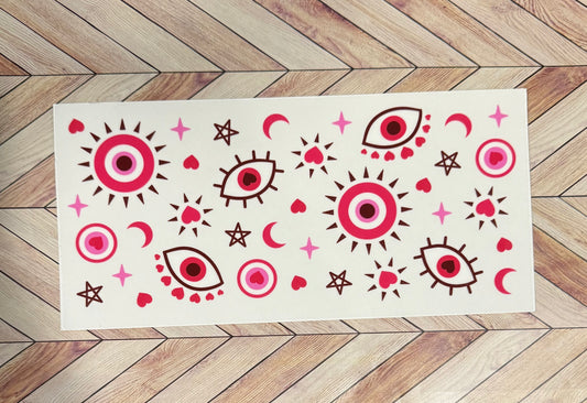 Pink evil eye
