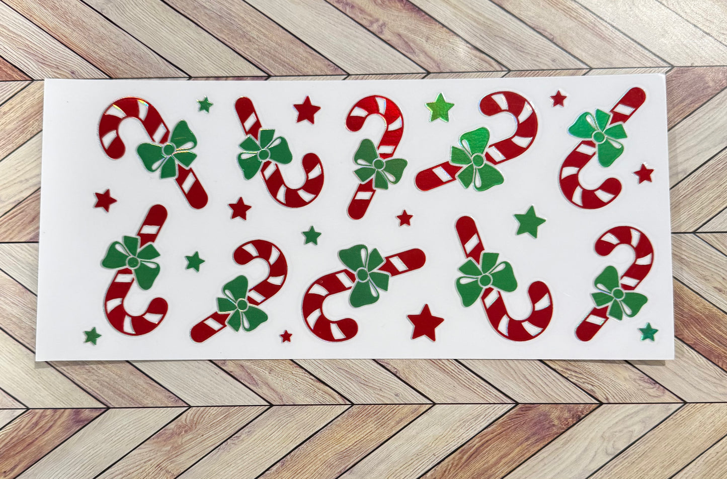 Holographic candy canes