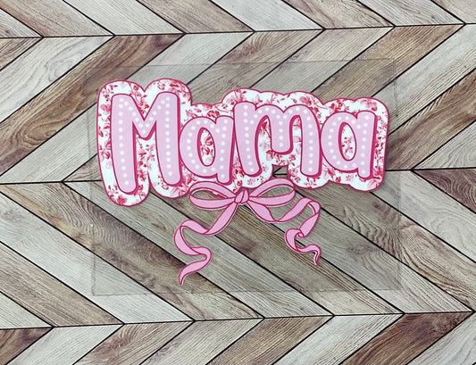 Pink mama bow