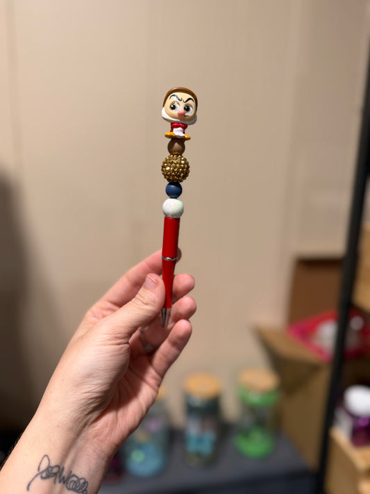 Grumpy beaded pen