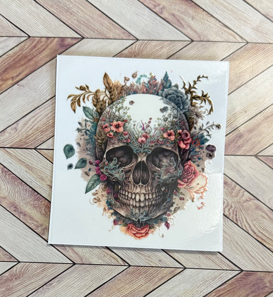 Multi florals skull