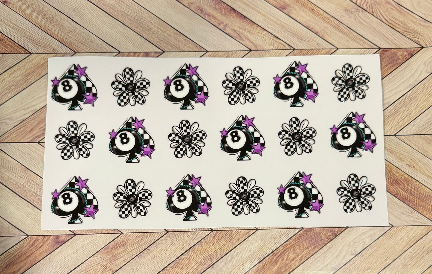 8 ball and spades