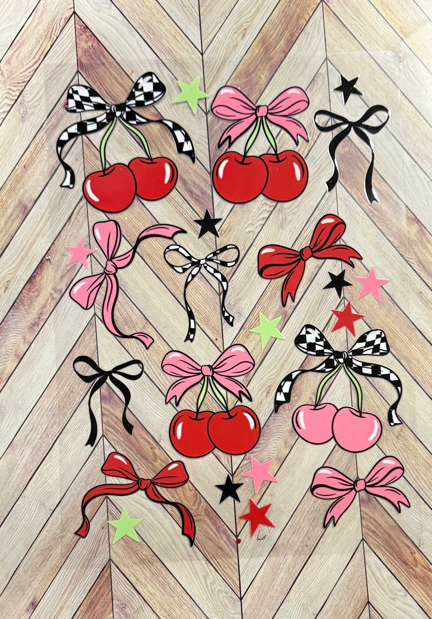 Element sheet - Cherries and bows