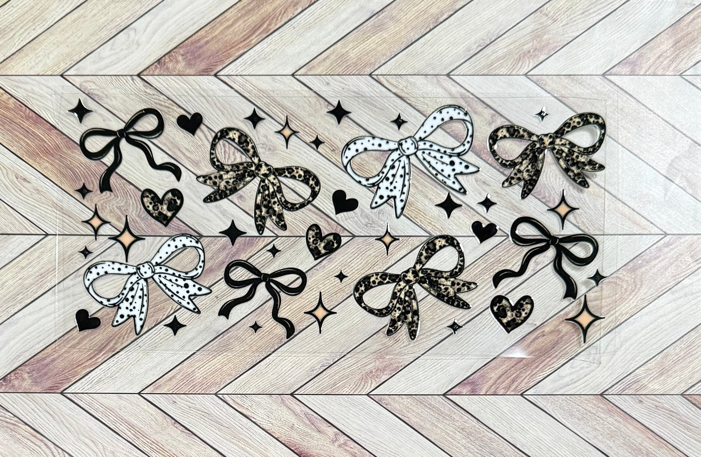 Leopard and white bows