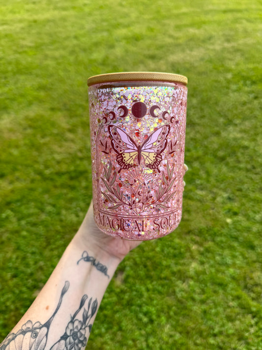 15oz glass mug - Wild Soul