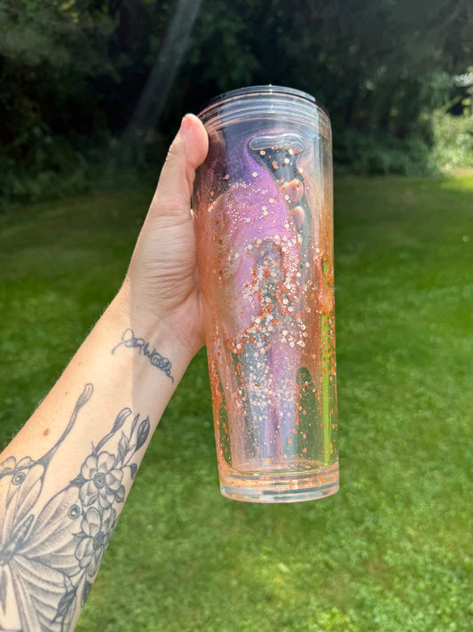 Rose gold lava 24oz acrylic