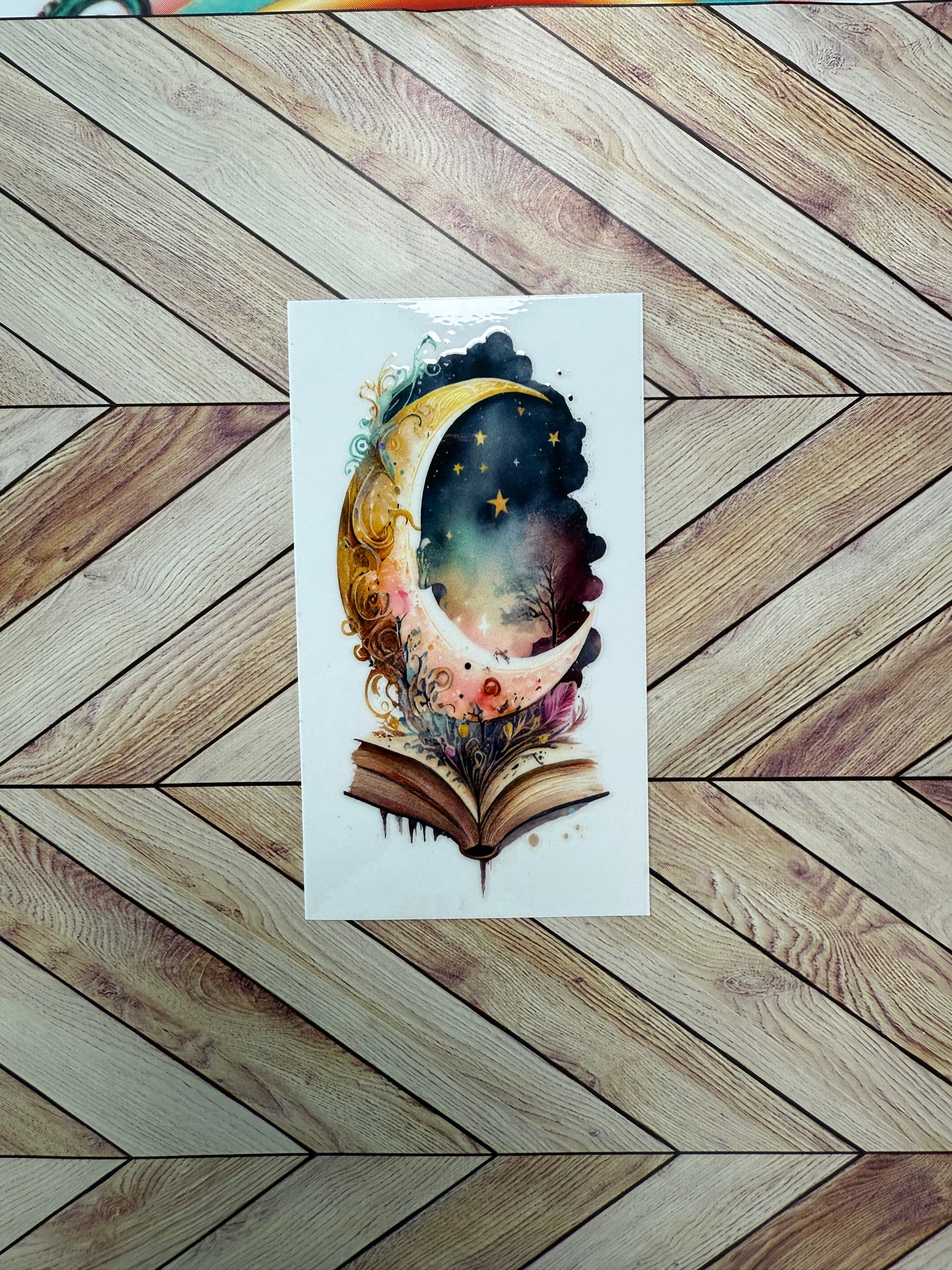 Book and moon