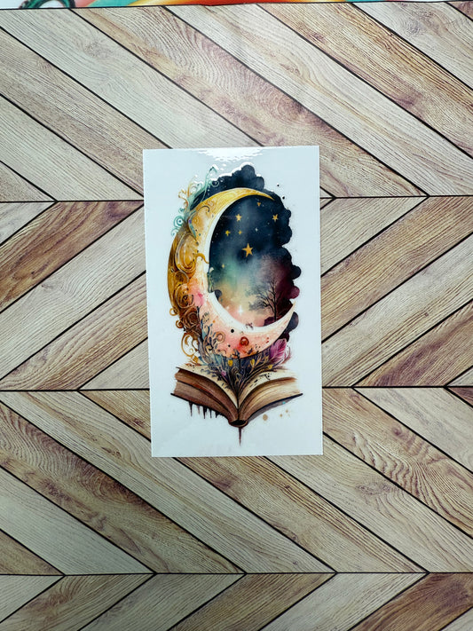 Book and moon