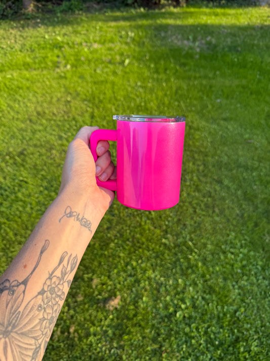 10oz stainless steel coffee mug