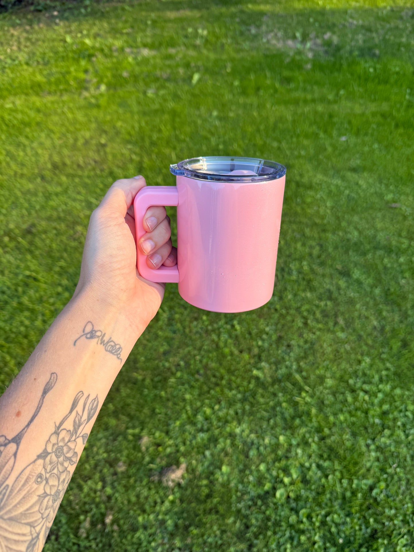 10oz stainless steel coffee mug