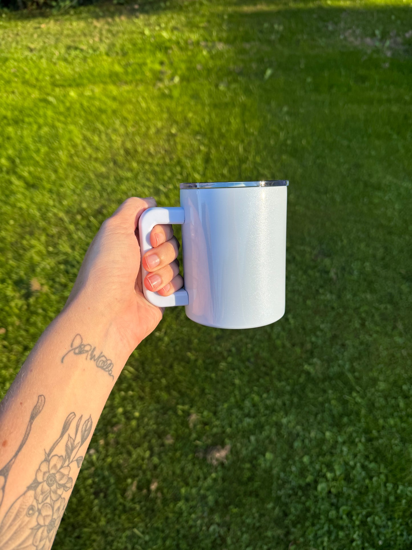 10oz stainless steel coffee mug