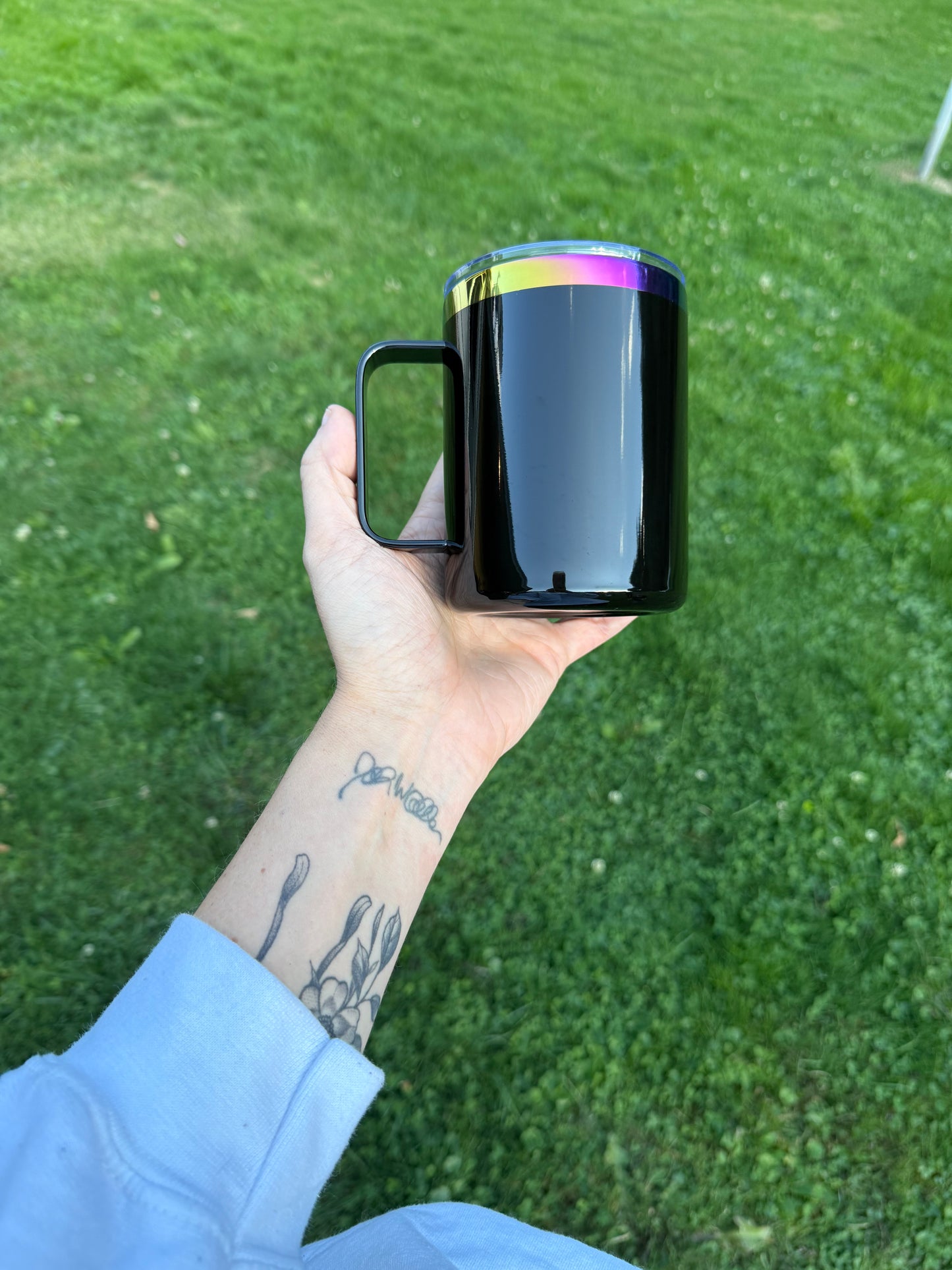 10oz stainless steel coffee mug