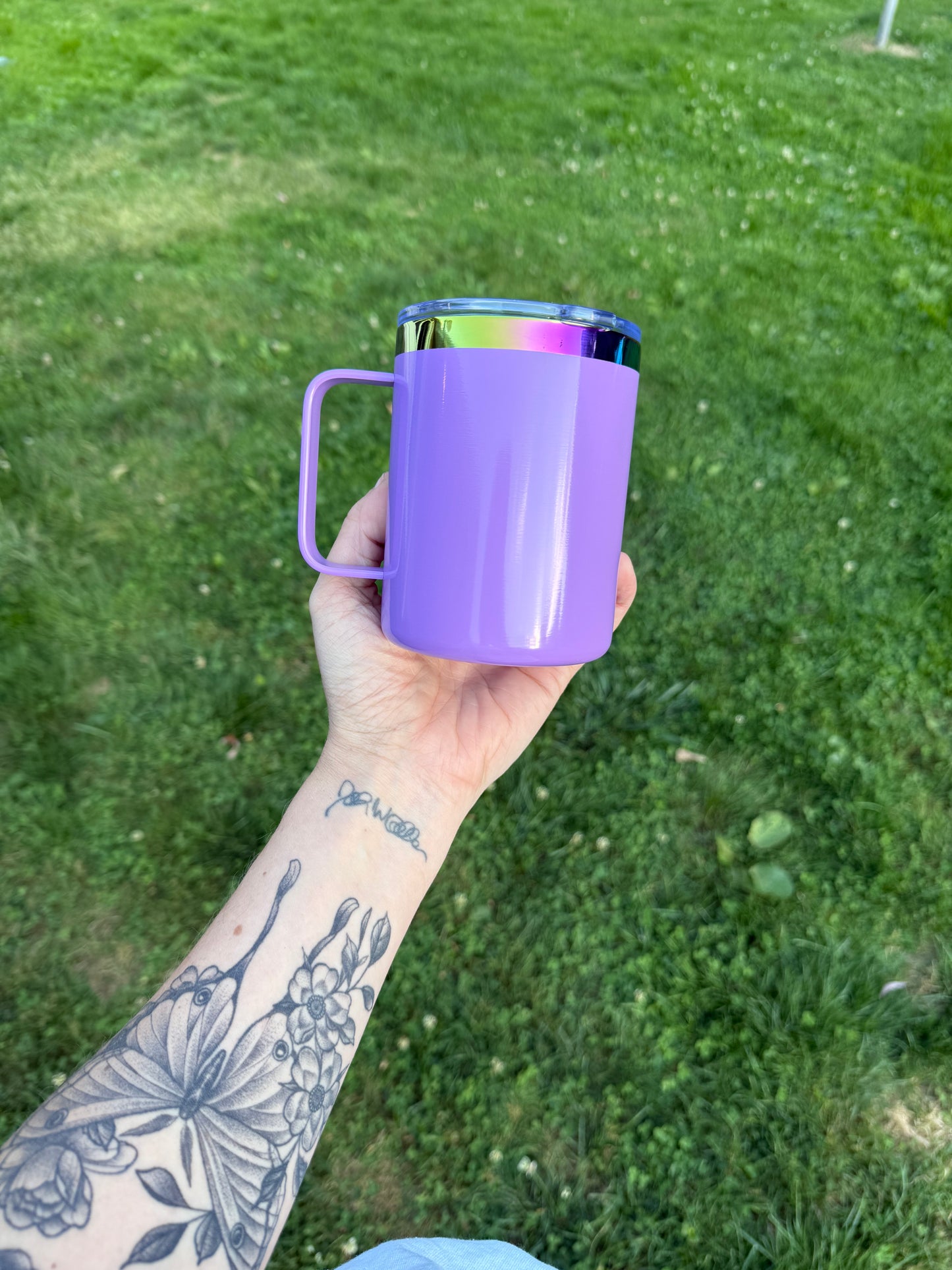 10oz stainless steel coffee mug