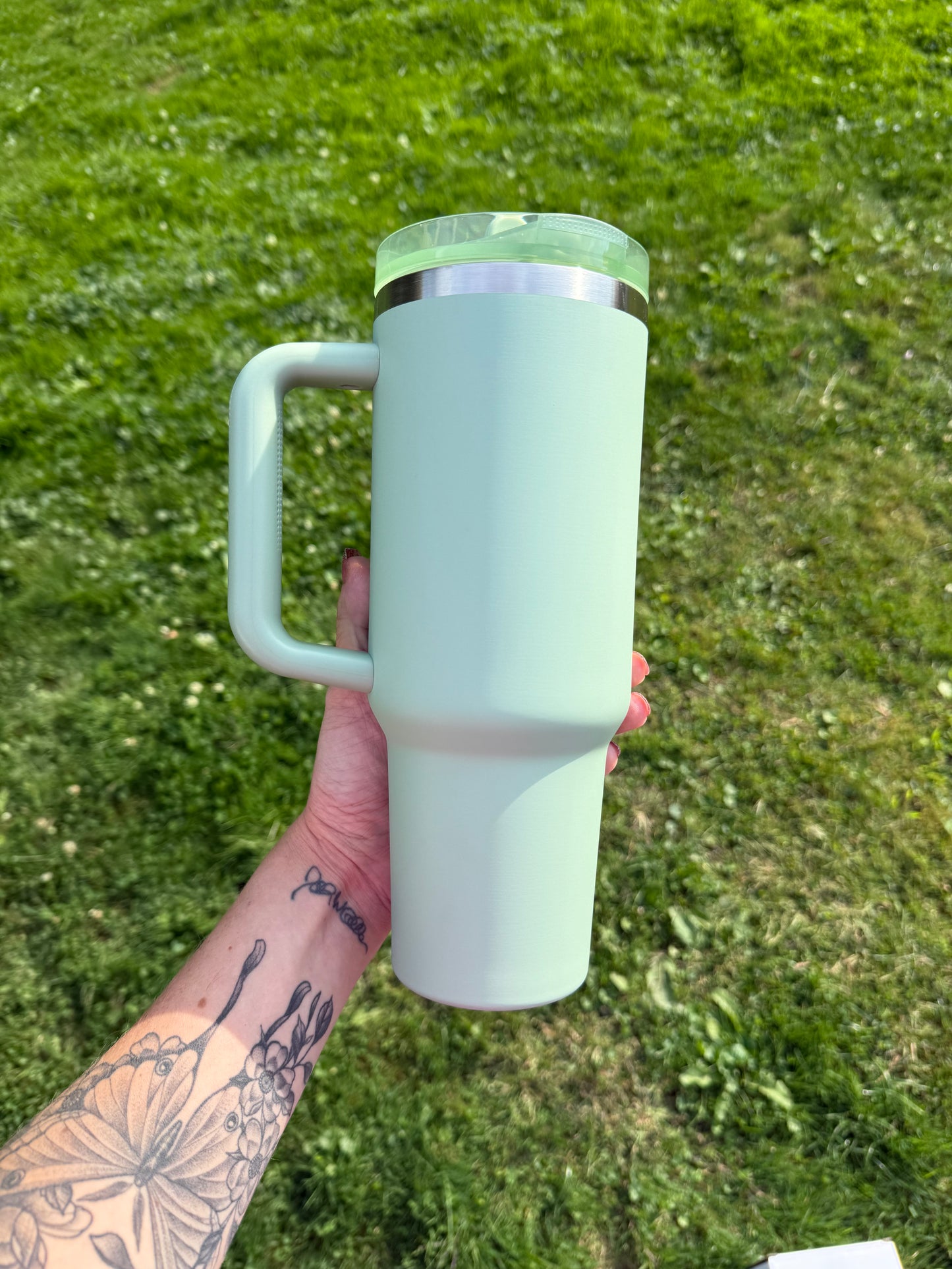 40oz flip top - chrome lip