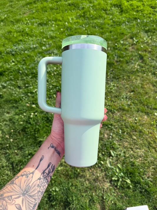 40oz flip top - chrome lip