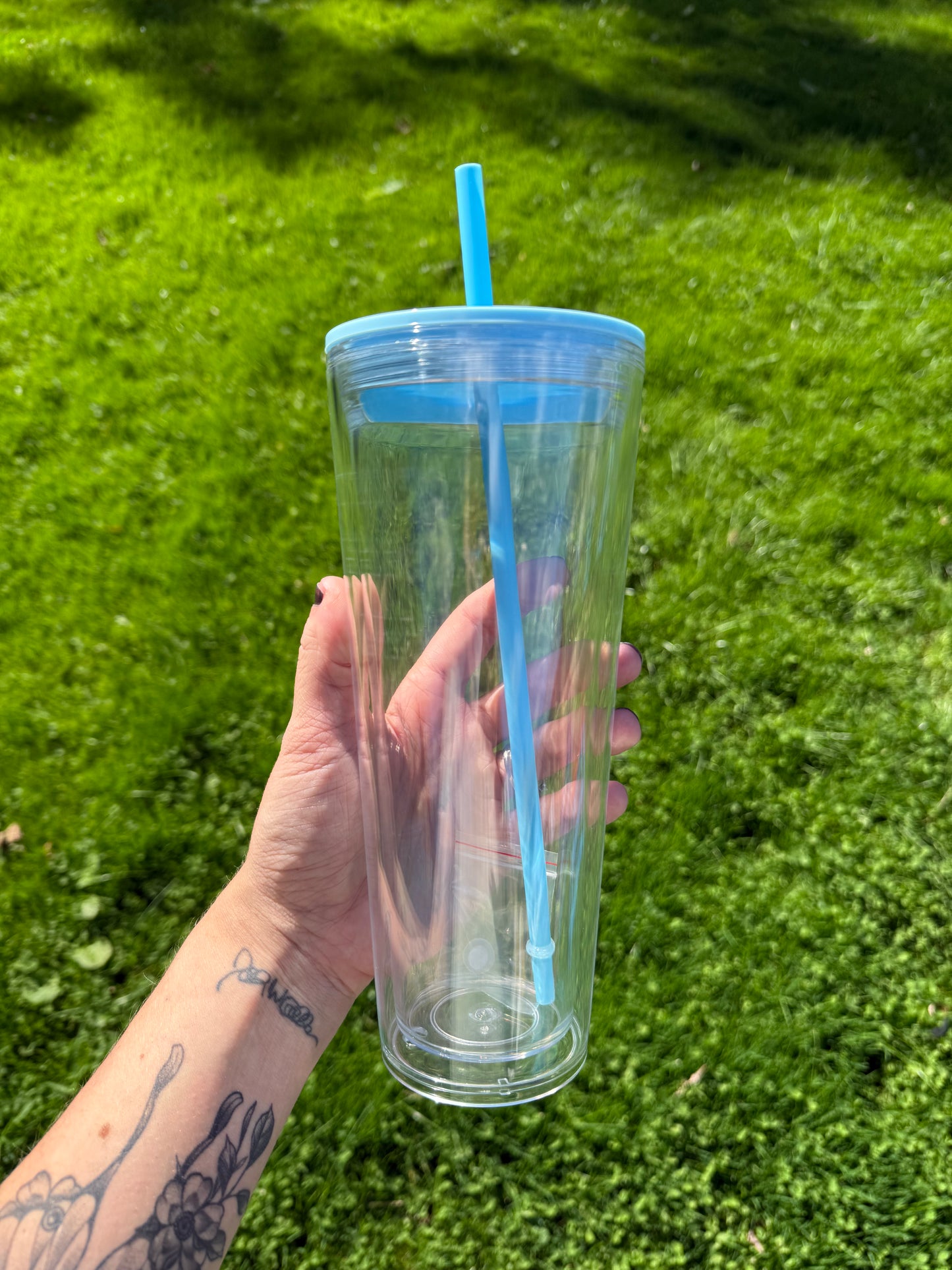 24oz acrylic colored lid
