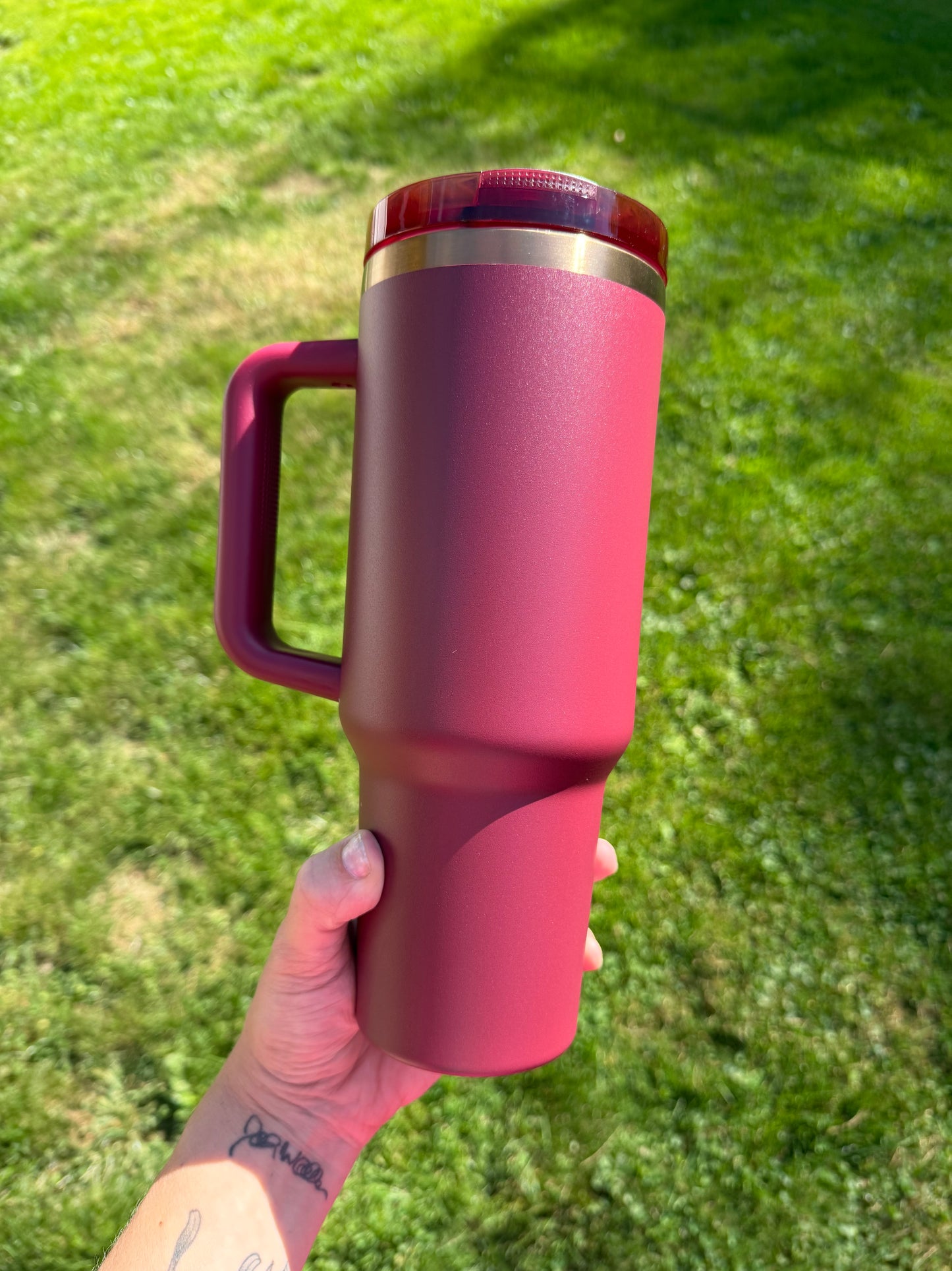 40oz flip top - gold lip