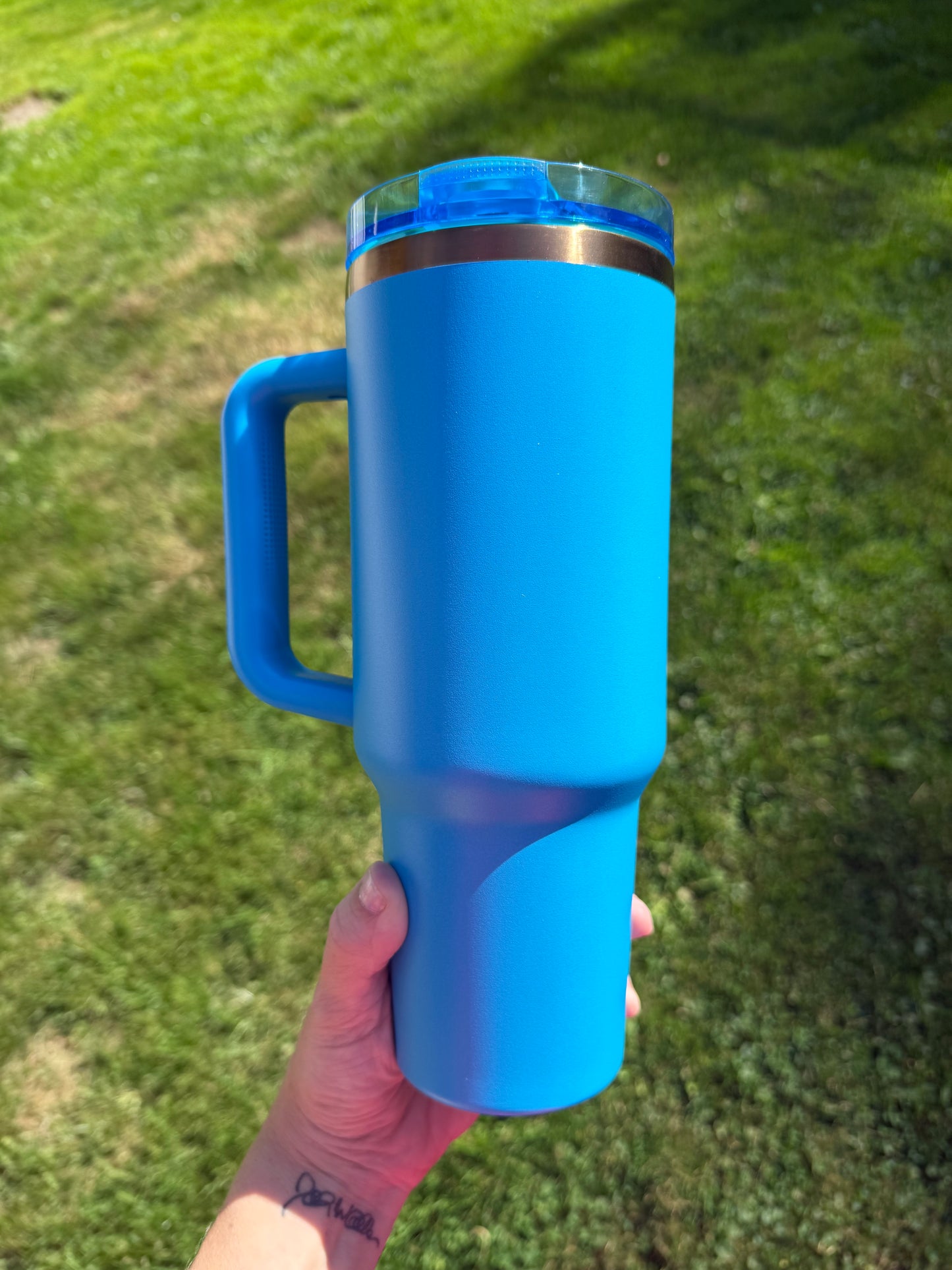 40oz flip top - gold lip