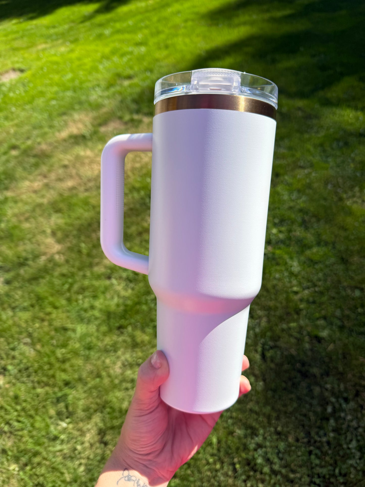 40oz flip top - gold lip