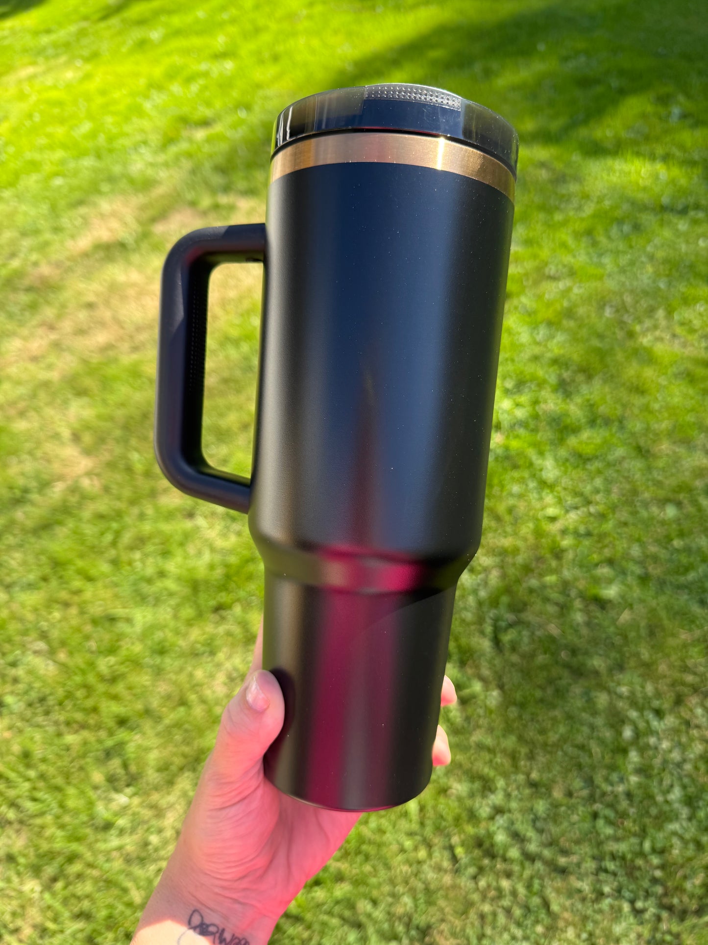 40oz flip top - gold lip