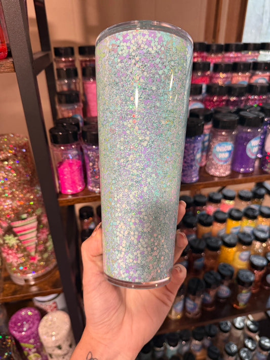 24oz acrylic ice blue