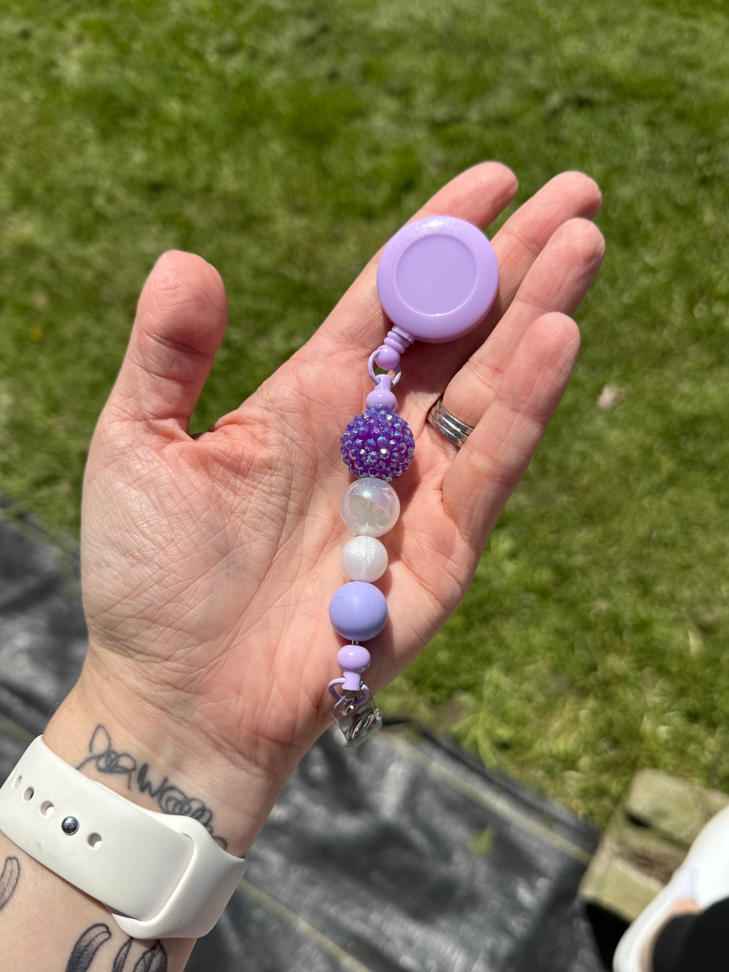 Beaded badge reels