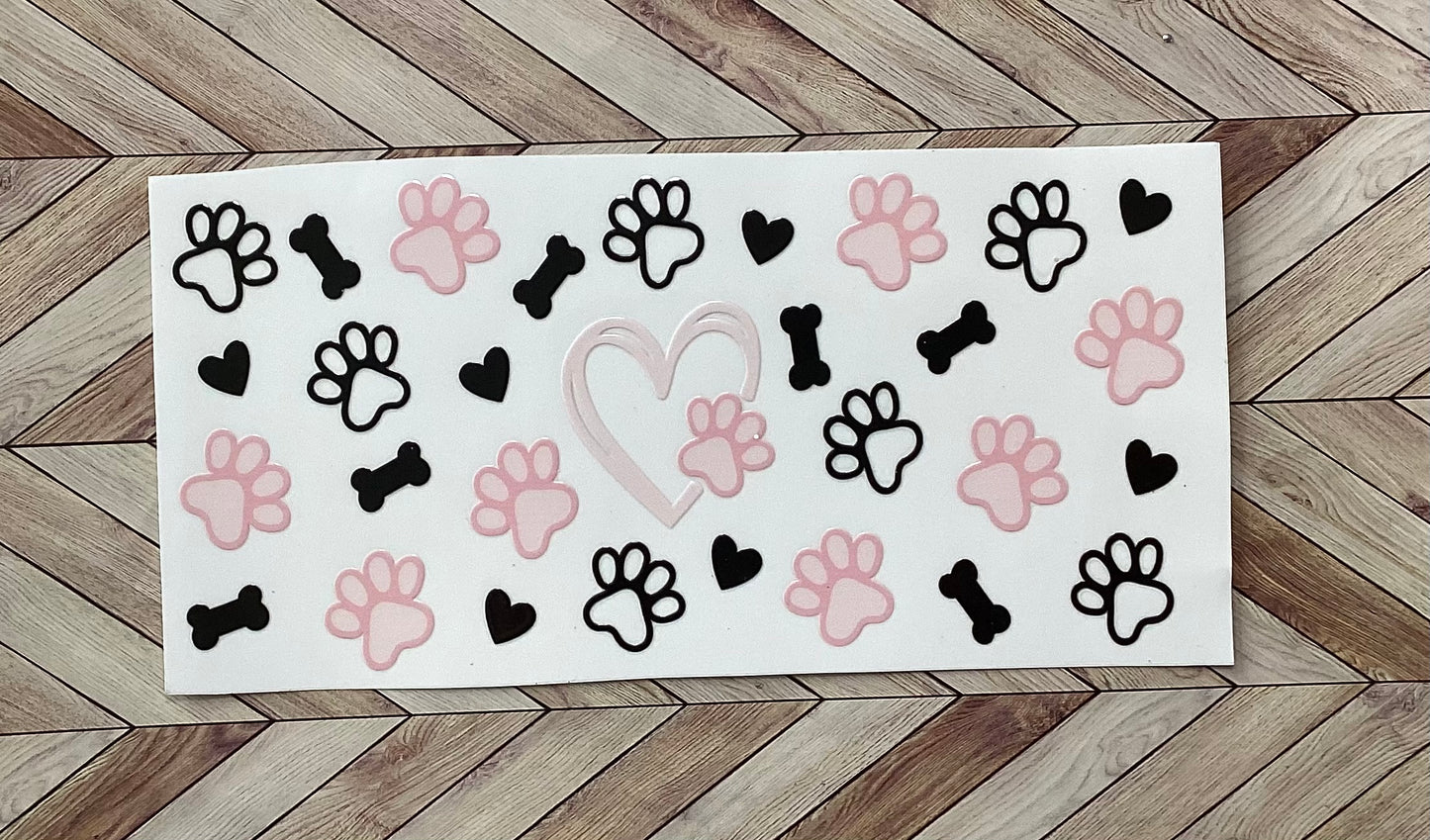 Dog paws and bones