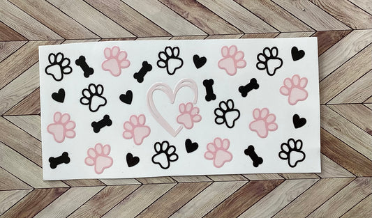 Dog paws and bones