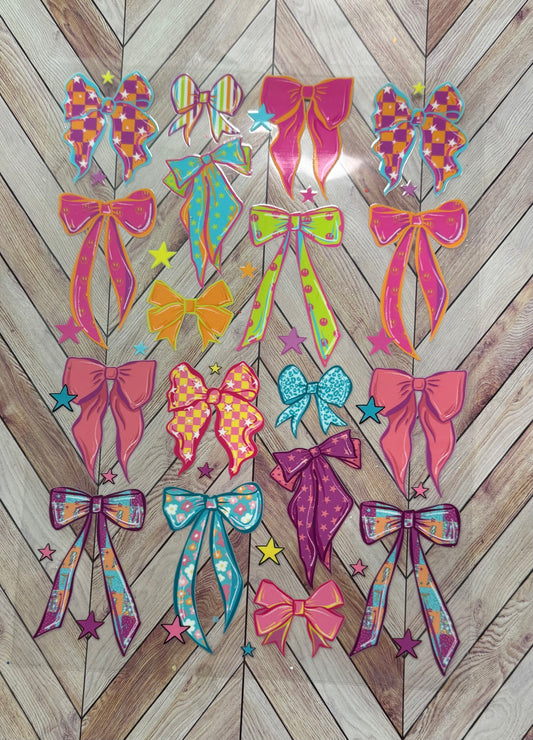 Element sheet - neon bows
