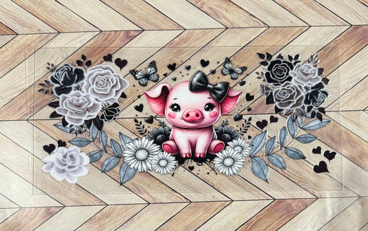 Piggy with bow