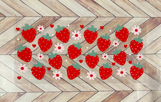 Strawberries and daisies