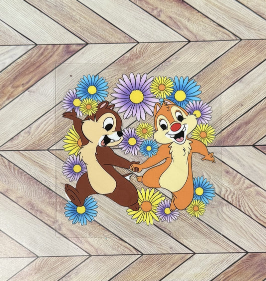 Chipmunks and daisies