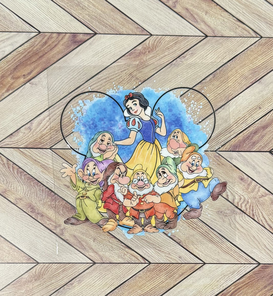 Watercolor snow white